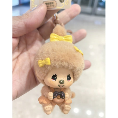 Monchhichi Mon Mon Farm Classic Coffee Plush Pendant Blind Box Series: Orange Sweety (Confirmed Style)