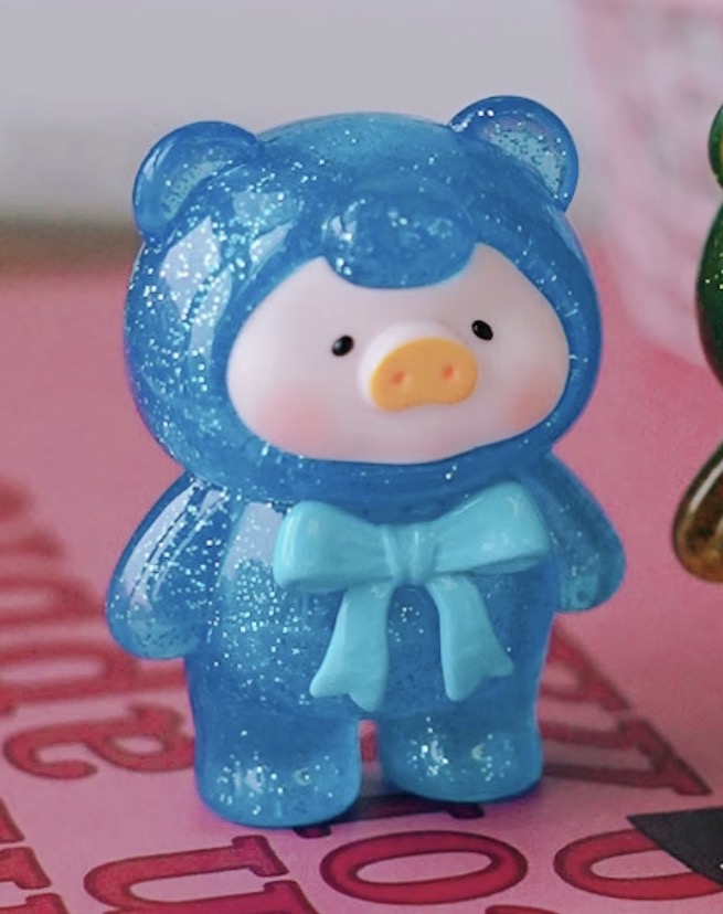 LuLu the Piggy Teddy Mini Ore Collection Blind Bag Series: Aquamarine (R 1/20) (Confirmed Style)