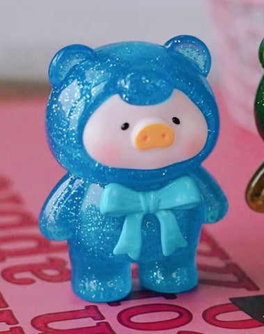 LuLu the Piggy Teddy Mini Ore Collection Blind Bag Series: Aquamarine (R 1/20) (Confirmed Style)