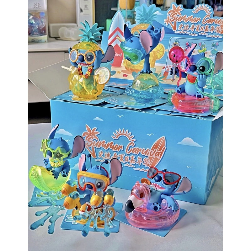 Disney Stitch Summer Carnival Series Whole Set Opened