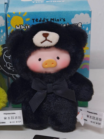 LuLu the Piggy Teddy Mini's Whisper of Nature Plush Pendant Blind Box Series: Darkness (Confirmed Style)
