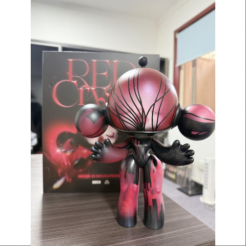 MEGA α SKULLPANDA Red Crystal 400% 2025 Limited Edition