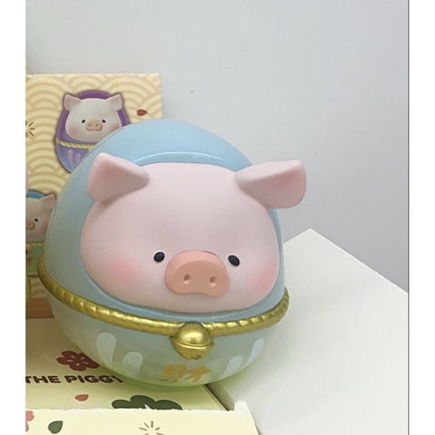 LuLu the Piggy Daruma Blind Box Series: Transparent Green (Confirmed Style)