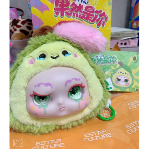 Kimmon Fruit Plush It's You Blind Box Series: Bully Avocado (Confirmed Style)