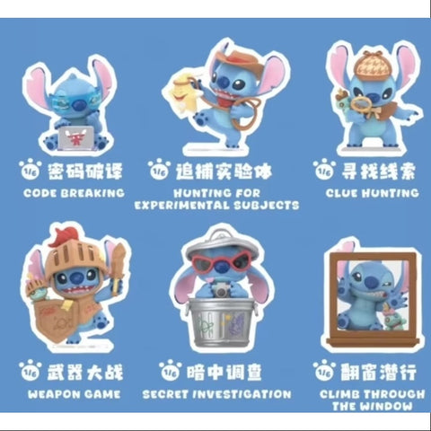 Disney Stitch City Adventure Series Whole Set Opened
