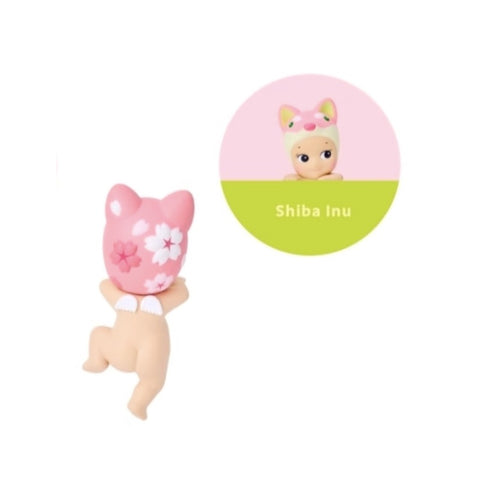Sonny Angel HIPPERS Cherry Blossom Blind Box Series: Shiba Inu (Confirmed Style)