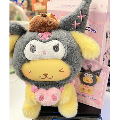 Pompompurin Sanrio Characters Kuromi Party Plush Pendant Series Pompompurin