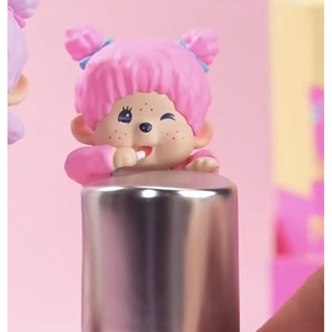 Monchhichi Hippers Colors Wink Blind Box Series: Berry Pink (Confirmed Style)