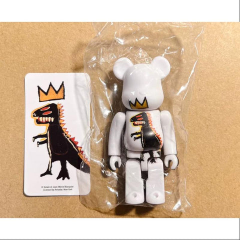 Bearbrick Series 44 ANIMAL Jean Michel Basquiat Dinosaur 100%