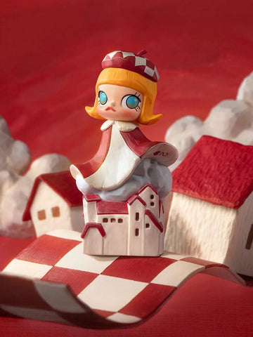 MOLLY Scenery Along The Way 20th Anniversary Blind Box Series: Red Roofed Cottage (Confirmed Style)
