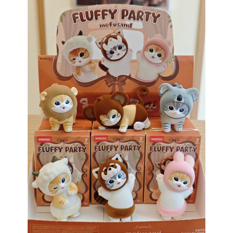 Mofusand Fluffy Party Blind Box Series: Whole Set (Opened Box)