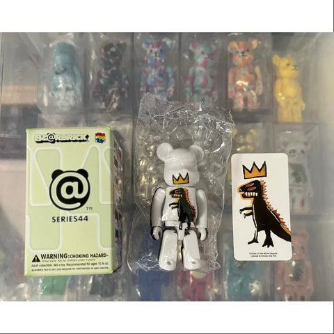 Bearbrick Series 44 ANIMAL Jean Michel Basquiat Dinosaur 100%