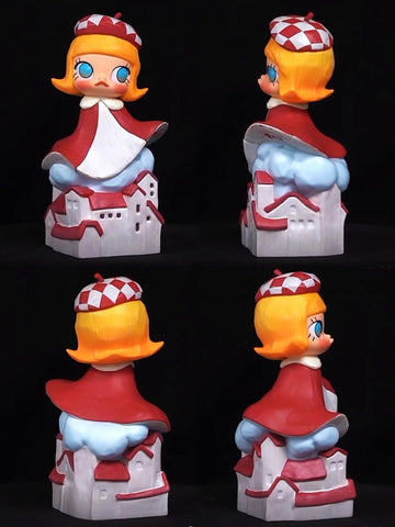 MOLLY Scenery Along The Way 20th Anniversary Blind Box Series: Red Roofed Cottage (Confirmed Style)