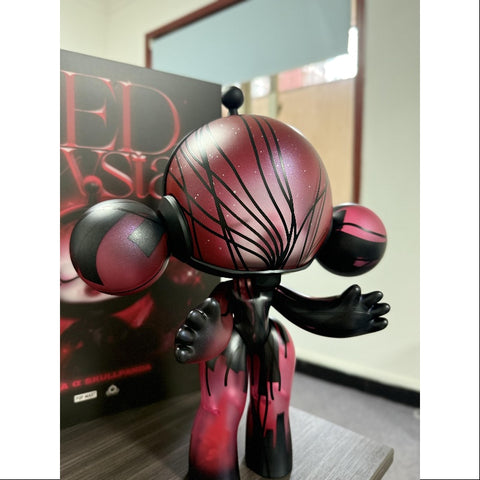 MEGA α SKULLPANDA Red Crystal 400% 2025 Limited Edition