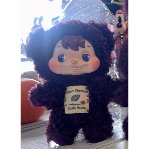 Little Buns Melting Together Plush Pendant Blind Box Series: Liqueur Chocolate - Bear Face (Confirmed Style)