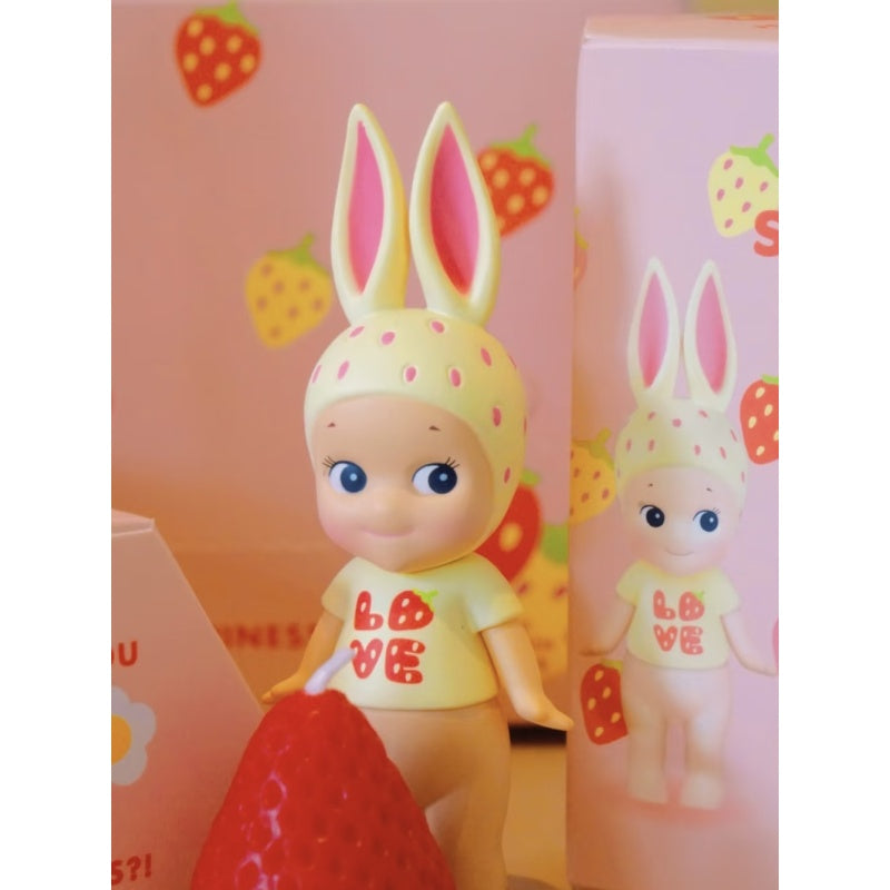 Sonny Angel Strawberry Love Blind Box Series: Rabbit (Confirmed Style)