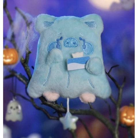 LuLu the Piggy Horror Story Moody Boo Plush Keychain Blind Box Series: Crying Ghost (Confirmed Style)