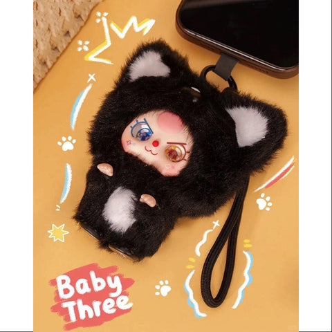 Baby Three Mini Hug Vinyl Plush Pendant Series Kitten