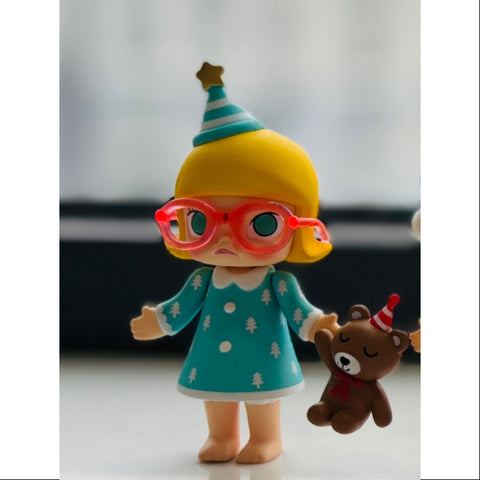 MOLLY Merry Christmas 2017 Series Teddy and Molly-Blue