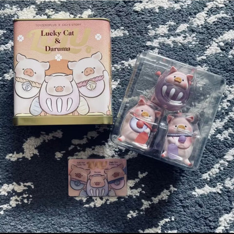 LuLu the Piggy Lucky Cat& Daruma Limited Special Color