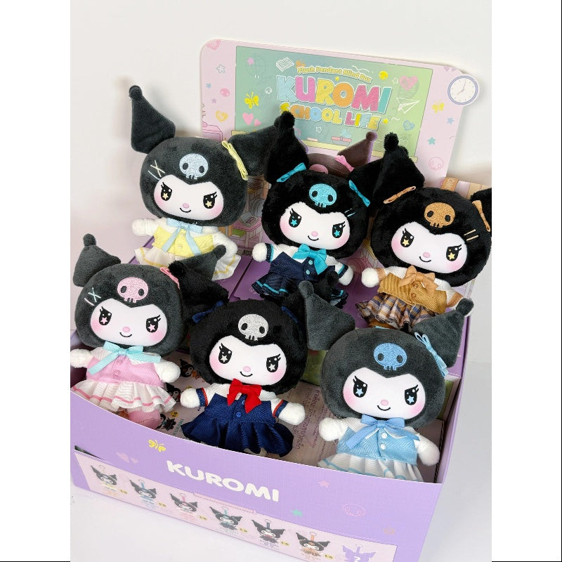 Kuromi School Life Vinyl Plush Pendant Series Whole Set Opened