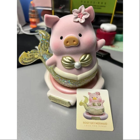 LuLu the Piggy XL Mermaid LuLu Rosy Sky 2025 Limited Edition