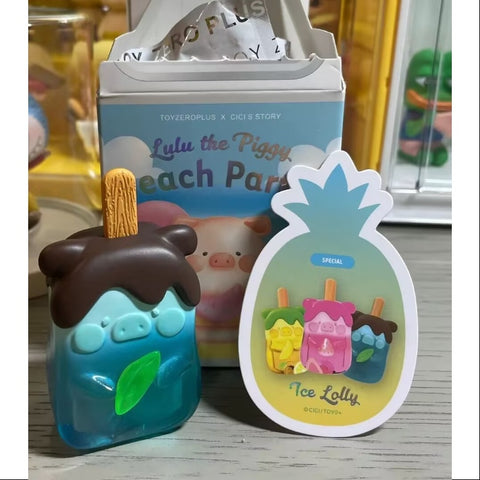 LuLu the Piggy Beach Party! Series Secret Ice Lolly(Blue)