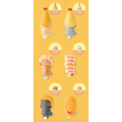 Mofusand Hippers Shrimp Meow Blind Box Series: Whole Set (Opened Box)