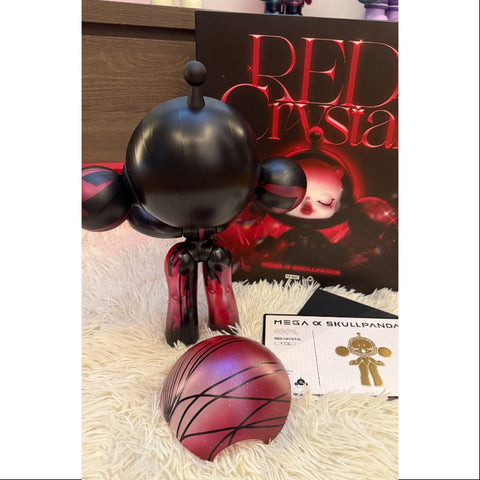 MEGA α SKULLPANDA Red Crystal 400% 2025 Limited Edition