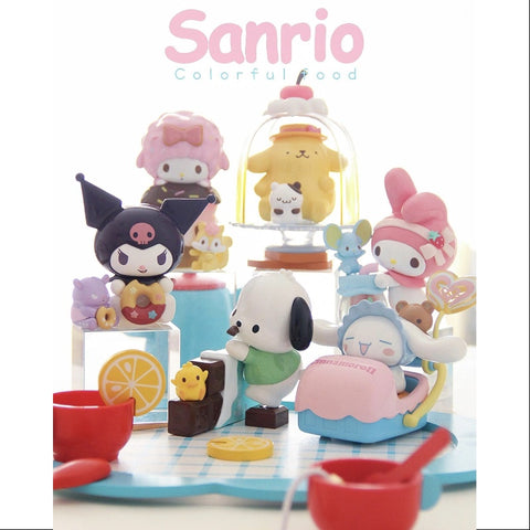 Sanrio Characters Colorful Food Series Whole Set Opened