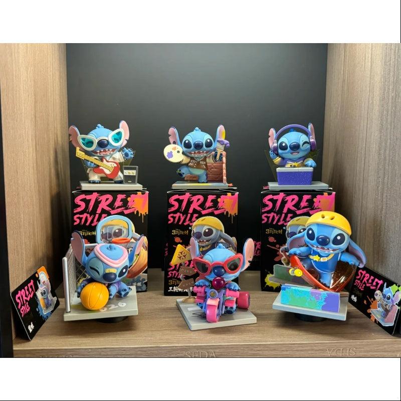 Disney Stitch Street Style Series Whole Set Opened