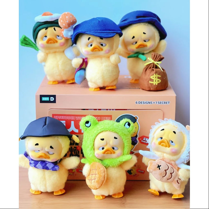 Upsetduck Work Upsets Me Plush SJD Doll Series Whole Set Opened