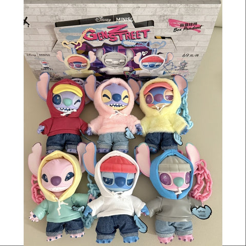 Disney Stitch GenZ Street Vinyl Pendant Series Whole Set Opened