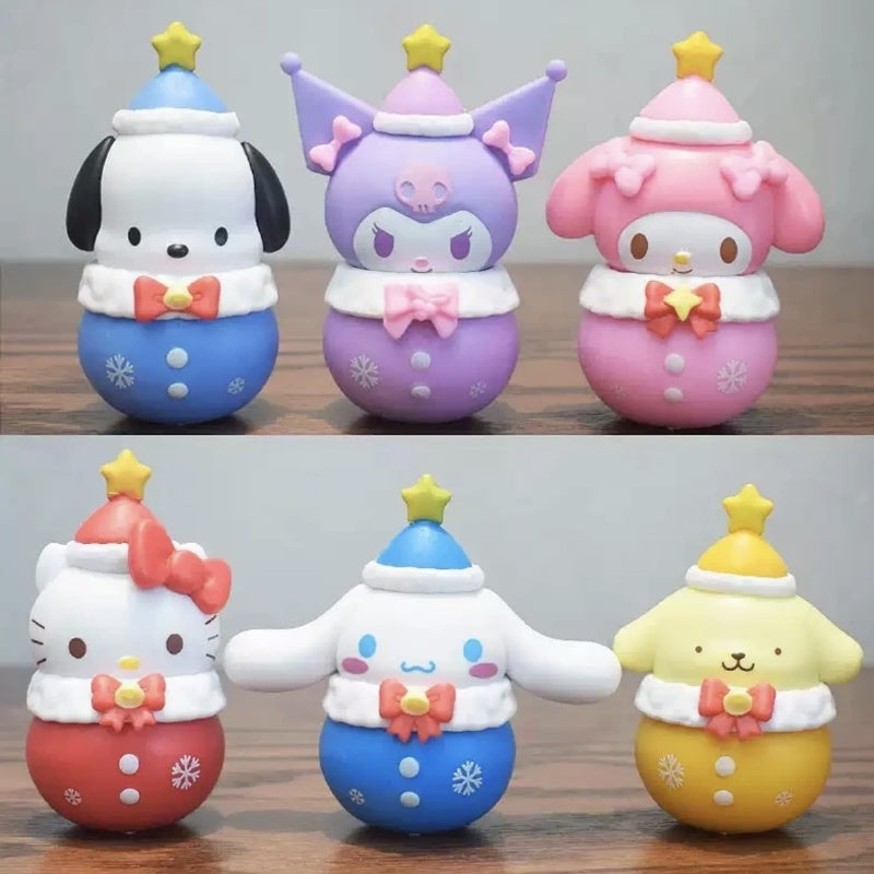 Sanrio Characters Winter Water Sound Bell Series Whole Set Opened