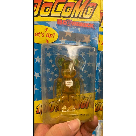 Bearbrick NTT DOCOMO Yellow 100% Limited Medicom Be@rbrick