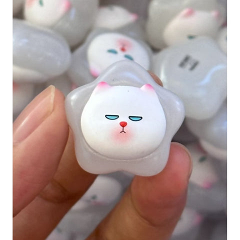 ViViCat Pop Bean Lucky Star Series: Vivicat Coconut White (Confirmed Style) | TOYSEZ Data