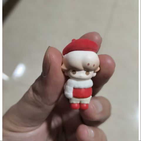 Dimoo Pop Beans Fluffy & Cozy Series Snug Red Beret