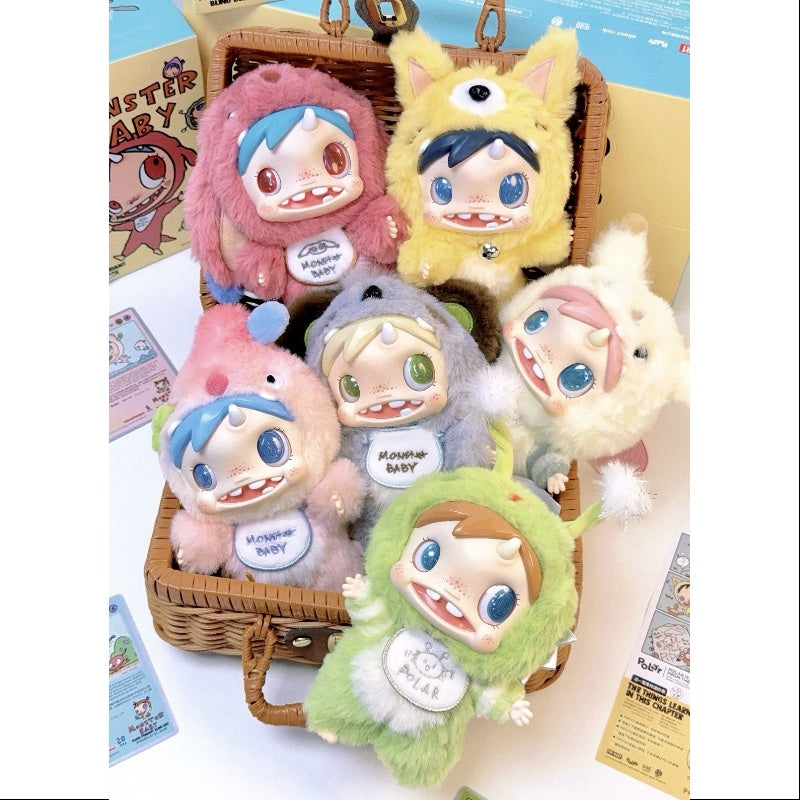 Polar Monster Baby Collection Plush Pendant Series Whole Set Opened