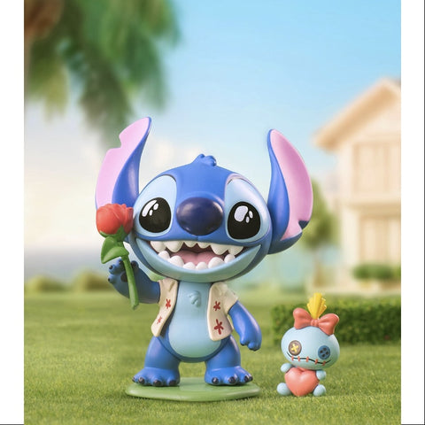 Disney Stitch on a Date Series Offering Flowers
