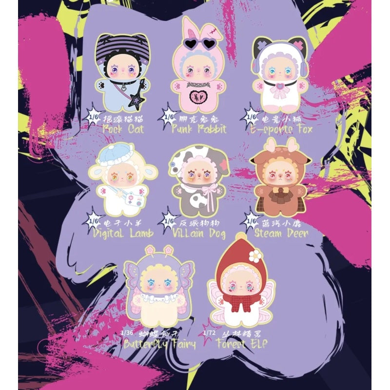 Emma Punk Era Vinyl Plush Blind Box Series: Whole Set (Brand New With Plastic)