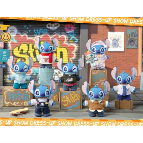 Disney Stitch Dress Up Show Vinyl Plush Pendant Series Whole Set Brand New With Plastic