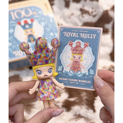 MEGA ROYAL MOLLY 100% Blind Box Series 1: Huang YuXing-Bubbles (Confirmed Style)
