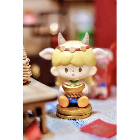 zZoton New Year In Apple Village Series OX