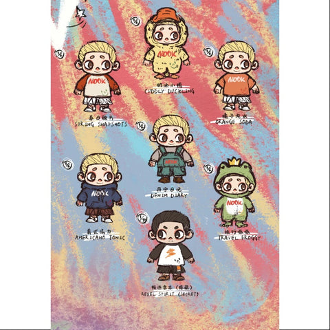 Nook OOTD Vinyl Plush Doll Pendant Series Whole Set Brand New With Plastic