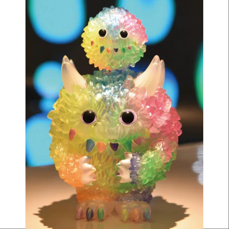 INSTINCTOY Monster Fluffy & Fluffy Set Clear Rainbow LIMITED