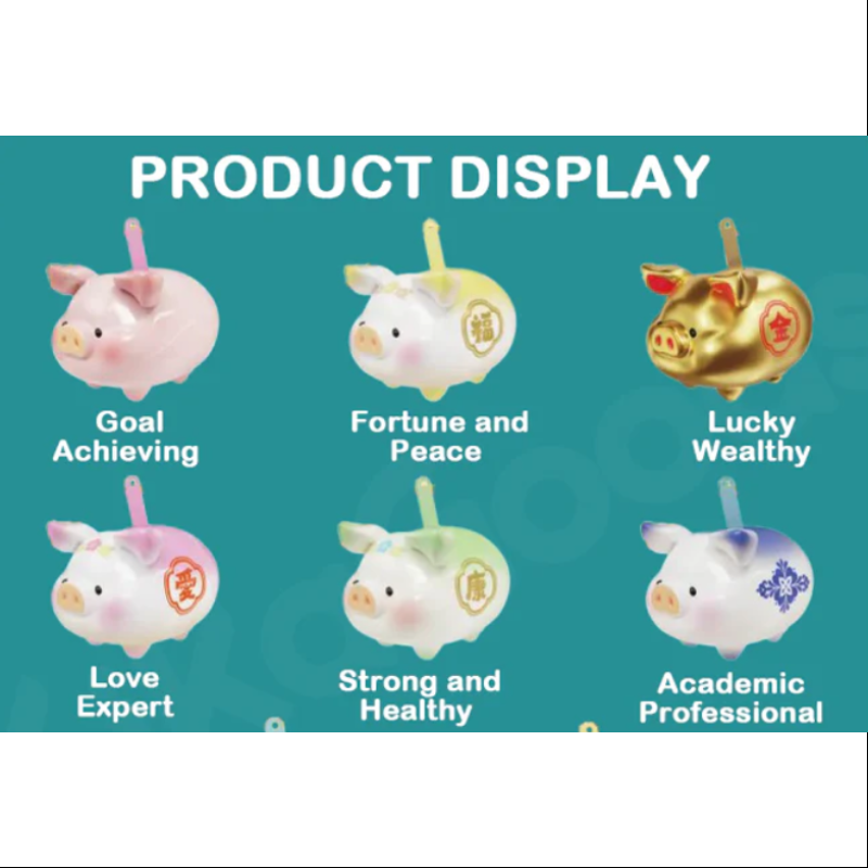 LuLu the Piggy Lucky Fortune Piggy Series Whole Set Opened