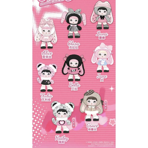 Nommi Pink Energy Plush Doll Blind Box Series Complete Set