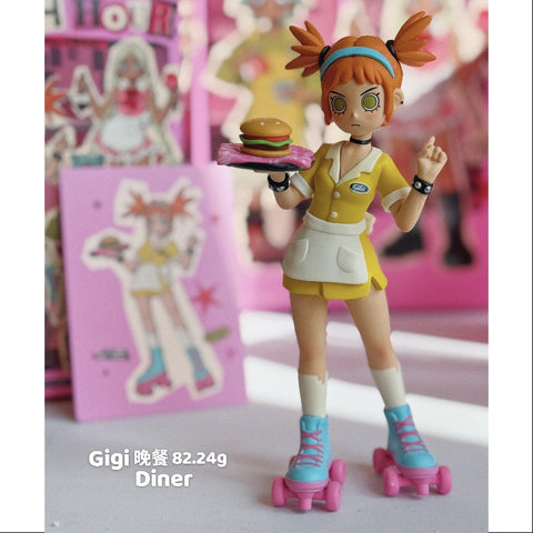 Peach Riot RUSH HOUR Gigi 4体セット Genuine POP MART Peach Riot Rush Hour Series Blind Box