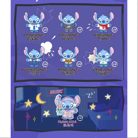 Disney Stitch Dress Up Show Vinyl Plush Pendant Series Whole Set Brand New With Plastic