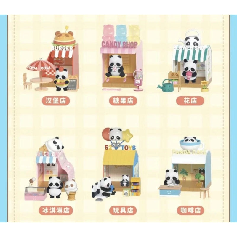 Panda Roll Shopping Street Blind Box Series: Whole Set (Opened Box)